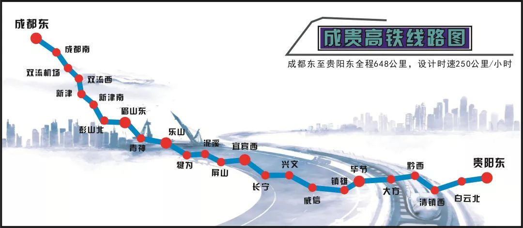 成貴高鐵將于2019年12月16日全線通車！