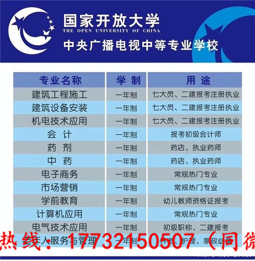 電大中專自己怎么報名？